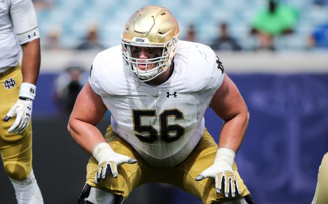 Quenton Nelson is in his third season as a starter for Notre Dame.