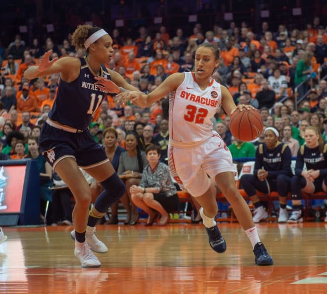 Brianna Turner scored 22 points and grabbed eight rebounds during Monday's 98-68 win at No. 17 Syracuse.