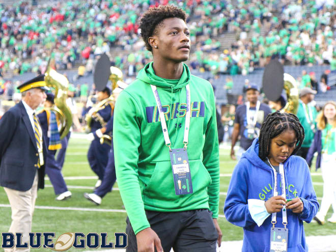 Notre Dame Fighting Irish football recruiting target and four-star wide receiver Carnell Tate
