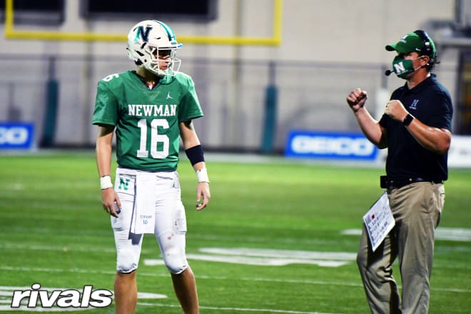New Orleans Isidore Newman School quarterback and Notre Dame Fighting Irish football recruiting target Arch Manning