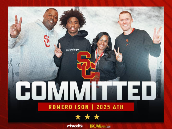 Romero Ison is the 10th prospect to commit to USC in the 2025 class in just over two weeks.