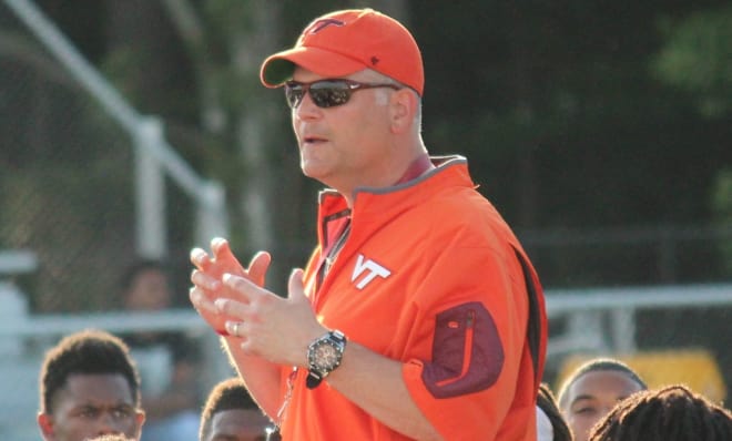 Virginia Tech Hokies head football coach Justin Fuente