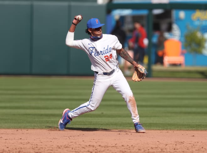 NCAA Baseball Jersey Josh Rivera Florida Gators College White Alumni #24