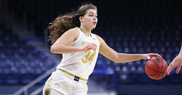 Notre Dame Fighting Irish women’s basketball freshman forward Maddy Westbeld