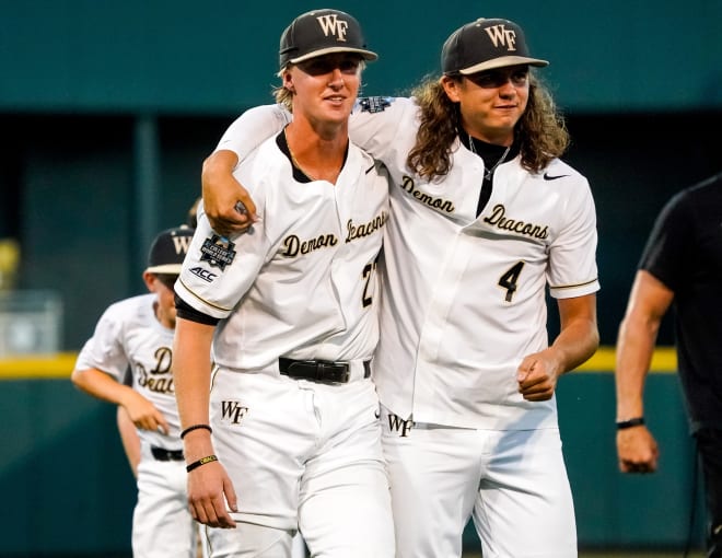 Josh Hartle, left, will take over the Friday night starter role after the departure of Rhett Lowder, right. 