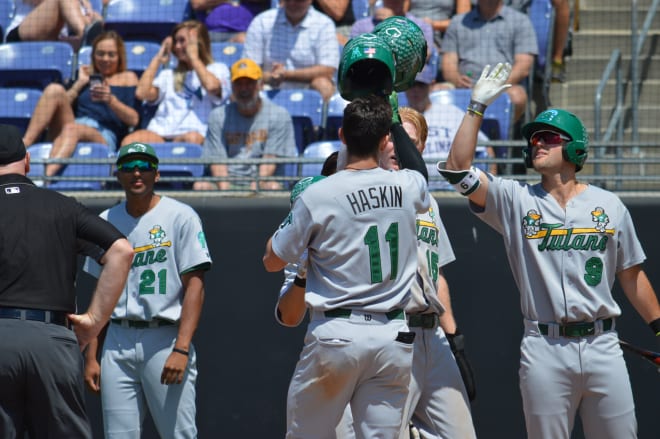 Tulane came back from five runs down to pick up a 9-8 win in game three with ECU in Greenville on Sunday.