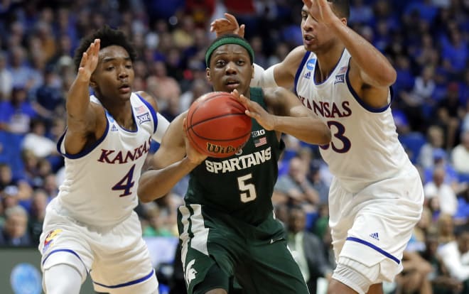 Michigan State's 90-70 loss to Kansas reinforced the need for a productive off-season for talented freshman point guard Cassius Winston. 