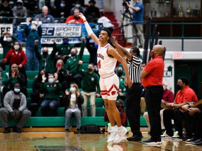 Indiana 2022 commit CJ Gunn and Lawrence North will play for a state title next weekend. (Lee Klafczynski/IndyStar)