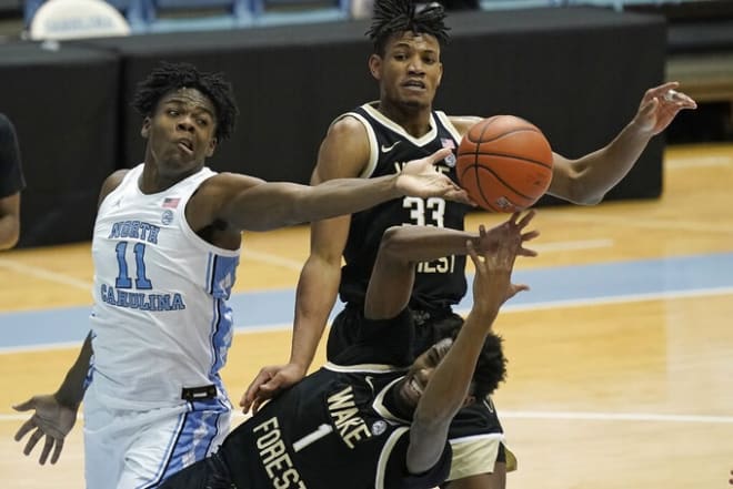 Only Wake has equaled the Heels on the offensive glass in a game this season.