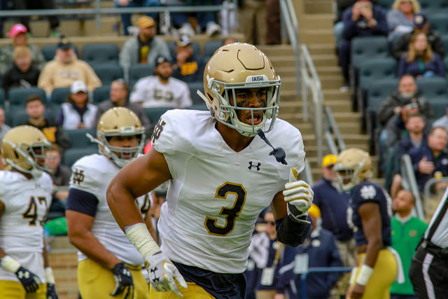 Houston Griffith had backup roles on defense in each of his three years at Notre Dame.