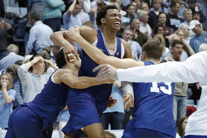 Wendell Moore scored four of Duke's final five points in overtime, including the game-winner.