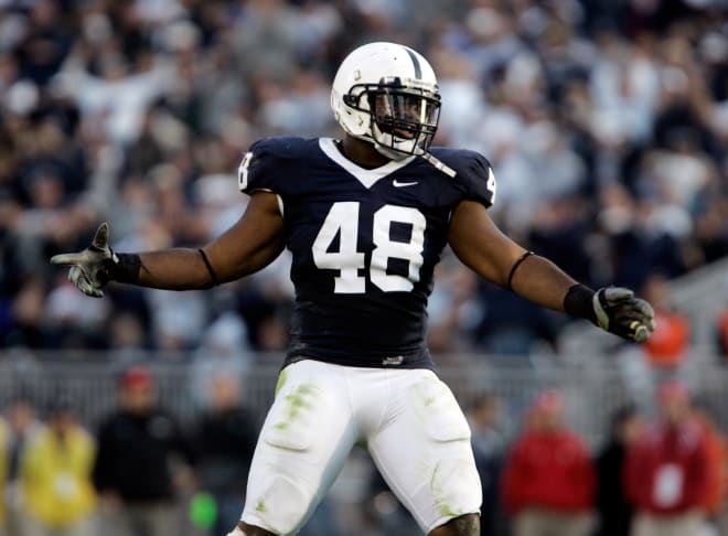 Penn State Nittany Lions football defensive end Maurice Evans
