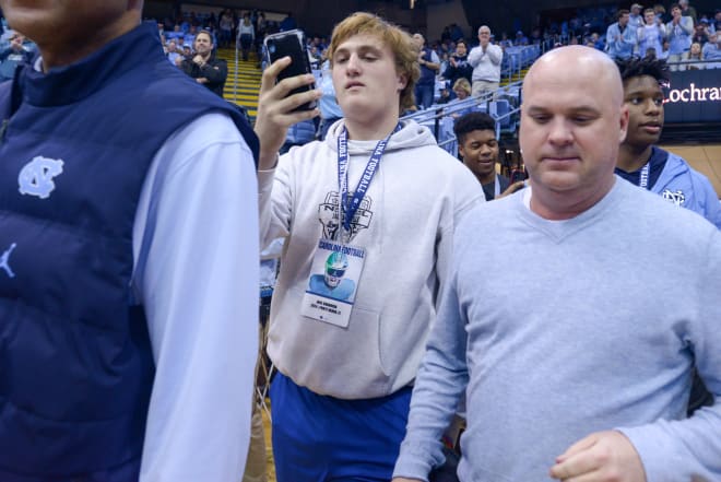 Class of 2024 offensive lineman Jake Guarnera took an unofficial visit to Chapel Hill last weekend.
