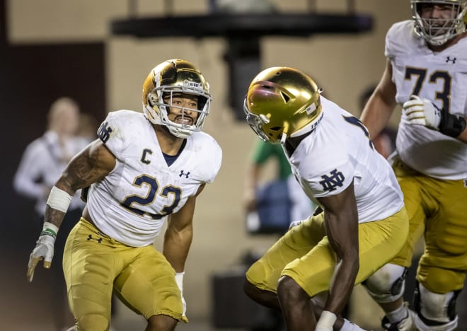 Notre Dame Fighting Irish football junior running back Kyren Williams