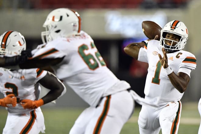 Miami Hurricanes football quarterback D'Eriq King