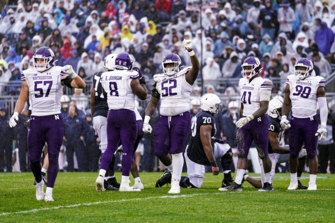 Butler made nine tackles in three years at Northwestern.