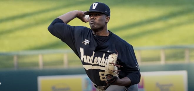 Vanderbilts Kumar Rocker threw seven innings and allowed two runs. 