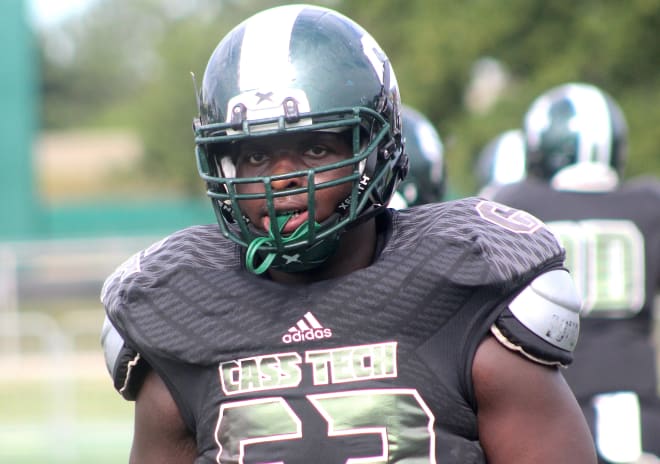 Detroit offensive lineman Raheem Anderson committed to Michigan. 