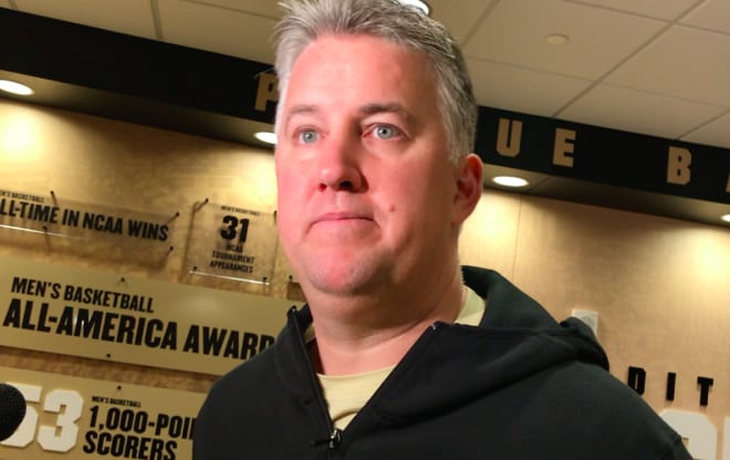 Purdue coach Matt Painter's team faces ranked Butler Saturday afternoon in Indianapolis.