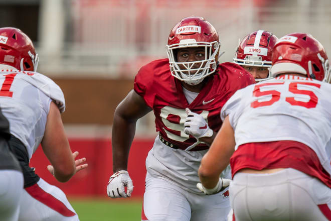 Arkansas DT Taurean Carter announced Wednesday that he is clear to practice.