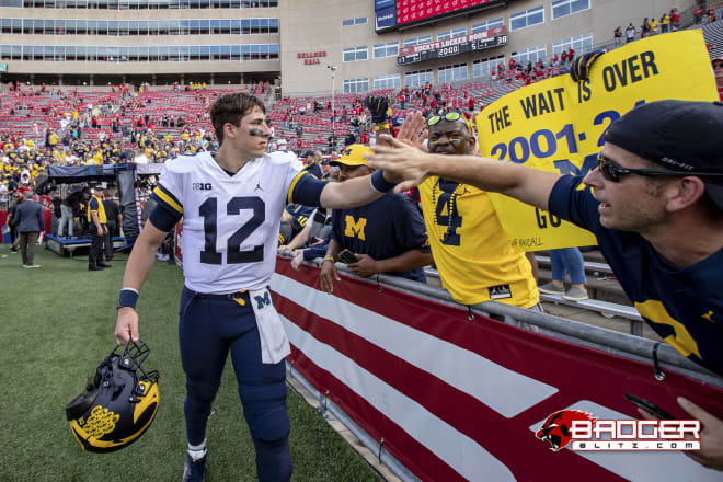 Michigan Wolverines football quarterback Cade McNamara has led U-M to a No. 8 national ranking