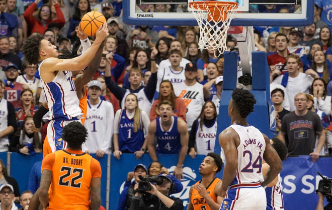 No. 9 Kansas Faced With Another Tough Test At Oklahoma State On Tuesday ...