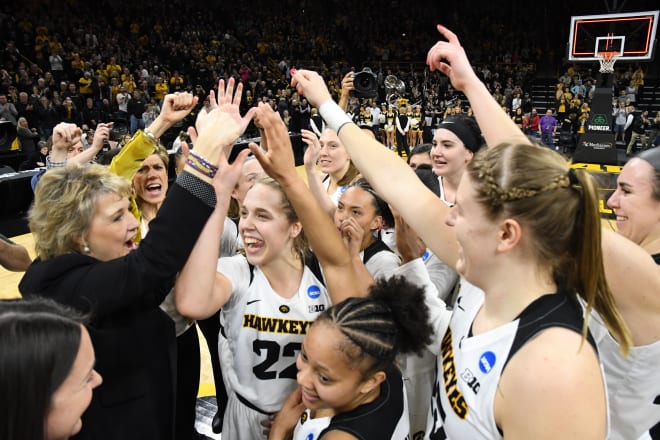 A return to the Triangle offense led to Iowa celebrating a trip to the Sweet 16.