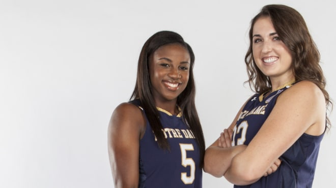 Freshmen Jackie Young (left) and Erin Boley (right) both earned national player of the year honors as high school seniors. 