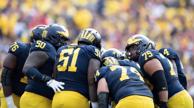 Michigan's offensive line allowed 23 sacks in 2018, which was tied for 37th in the country.