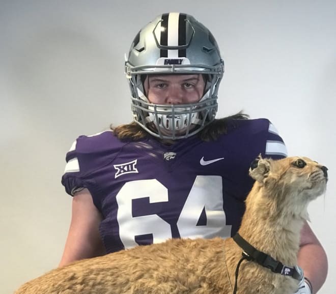 New commit Trevor Stange holds Phil the Bobcat on his most recent visit to Manhattan.