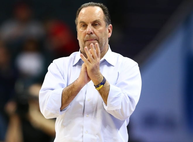 Mike Brey led Notre Dame to 12 NCAA Tournament appearances his first 17 years but has missed the last four, including the 2020 cancellation because of COVID-19.