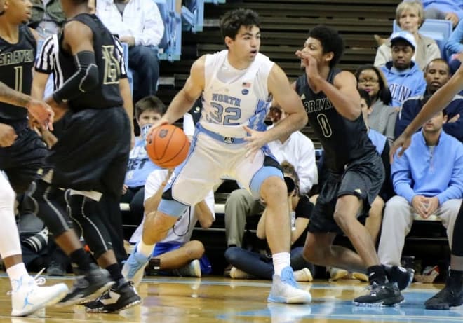 Sophomore forward Luke Maye was one of the more impressive Tar Heels in Friday's exhibition win.