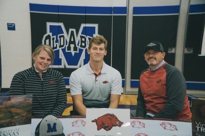 Vincent Trapani is one of several touted signees in Arkansas' 2021 class.