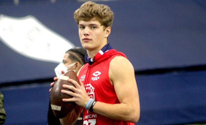 Rivals100 quarterback JJ McCarthy signed with Michigan. 