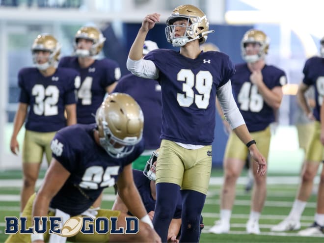 Notre Dame Fighting Irish football kicker Jonathan Doerer