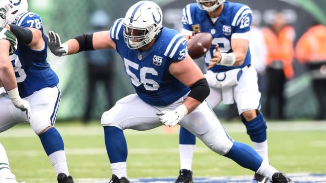 The Indianapolis Colts' offensive line was ranked as the third-best unit in  the NFL in 2019 by Pro Football Focus