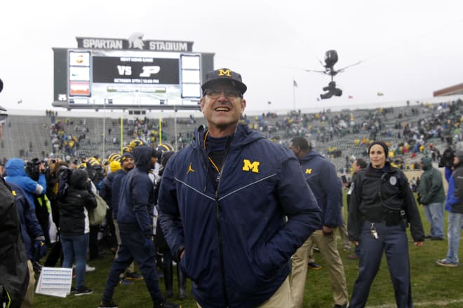 Michigan Wolverines football coach Jim Harbaugh