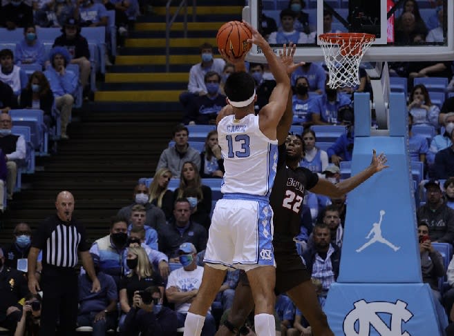 Dawson Garcia only scored seven points Friday, but he lit UNC's fuse leadng to its win over Brown.