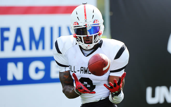 Snelson had one reception for 13 yards in the Under Armour All-America Game.