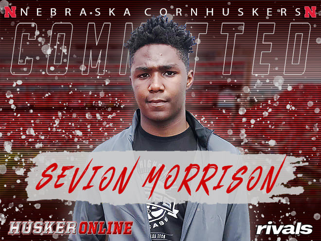 Oklahoma running back Sevion Morrison committed to Nebraska on Wednesday.