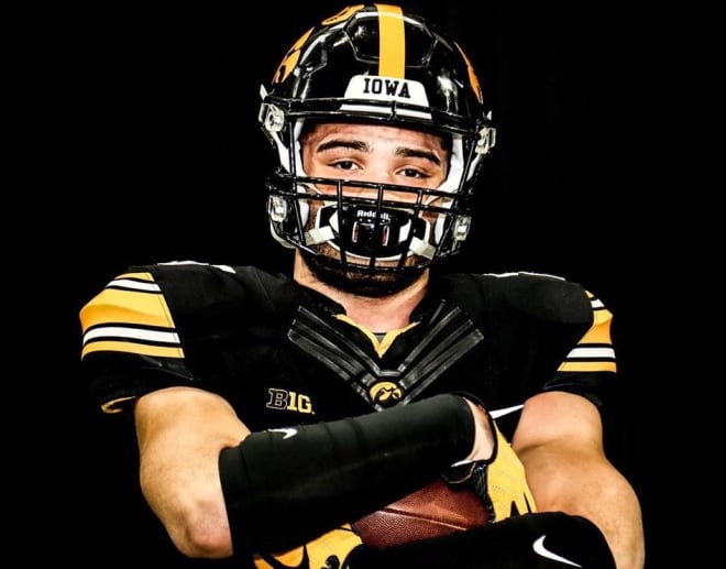 Cameron Baker visited Iowa City for the Hawkeyes' junior day on Saturday.
