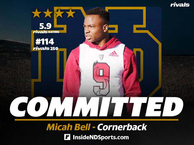 2023 four-star cornerback Micah Bell is the top cornerback to commit to Notre Dame in four years. 