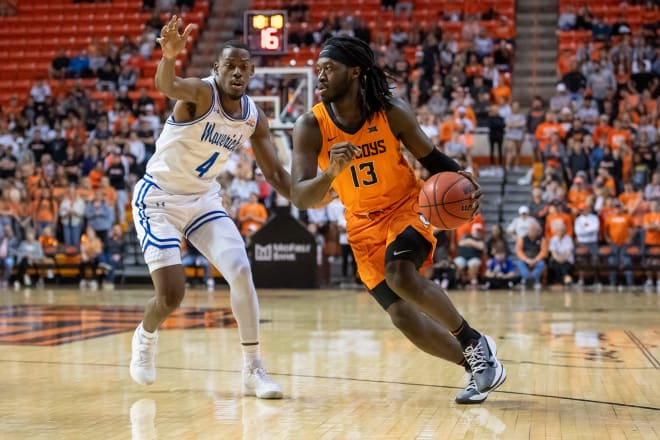 Oklahoma State senior small forward Isaac Likekele averaged 9.1 points, 6.6 rebounds and 3.6 assists per game last year.