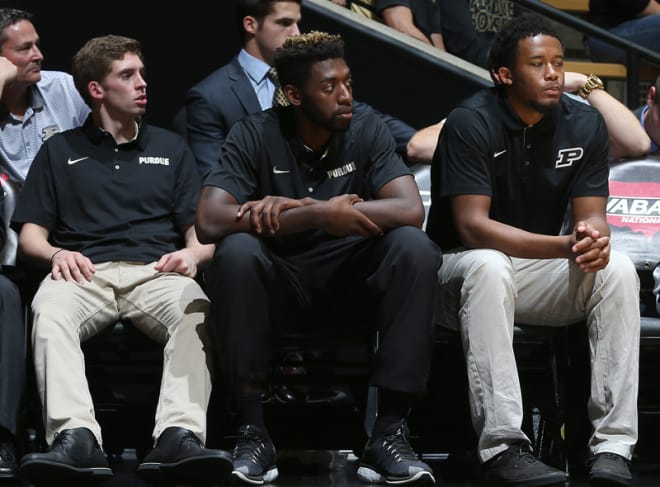 Ryan Cline (left) and Basil Smotherman (far right) are suspended. Jacquil Taylor (middle) is injured.