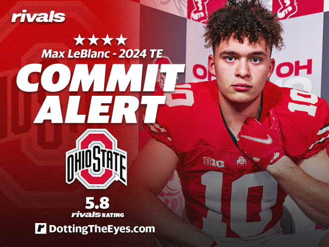 Four-star TE Max LeBlanc has committed to Ohio State