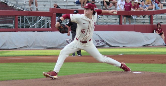 Jamie Arnold has 155 strikeouts, the most by an FSU pitcher since 1994.