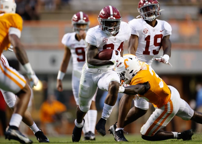 Alabama running back Trey Sanders. Photo | Getty Images 