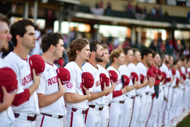 Follow along as Arkansas tries to clinch its series at Florida on Friday.