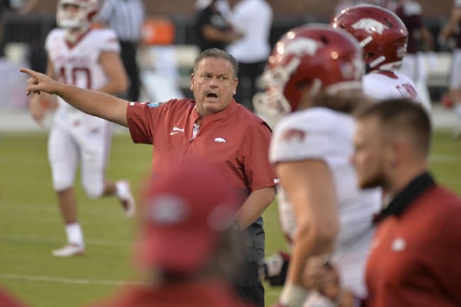 Sam Pittman and the Razorbacks are trying to win back-to-back SEC games for the first time in five years.