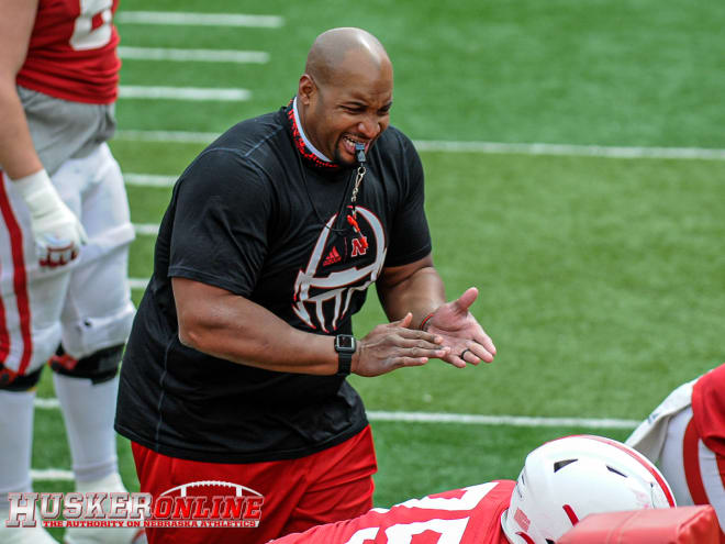 Nebraska offensive line coach Greg Austin